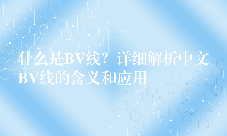 什么是BV线？详细解析中文BV线的含义和应用